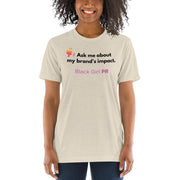 Brand Impact Fitted Short Sleeve T-Shirt - Black Girl PR™
